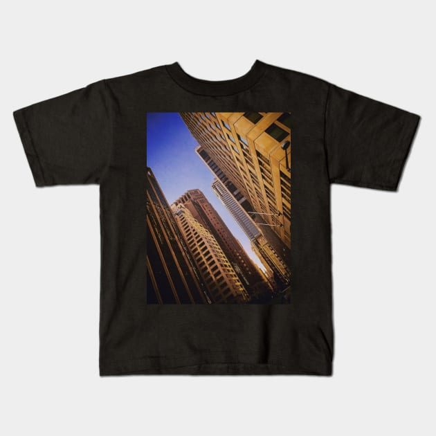 Financial District, Manhattan, NYC Kids T-Shirt by eleonoraingrid